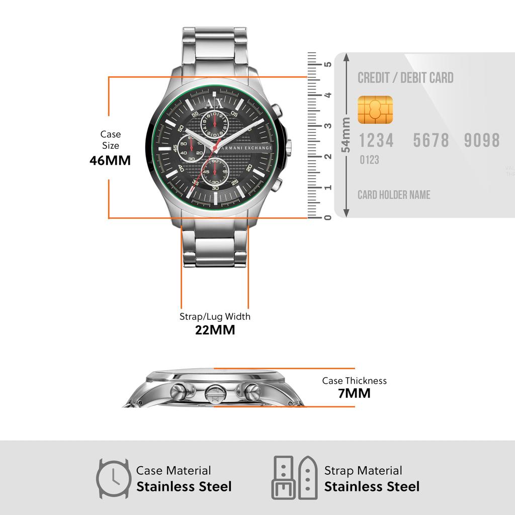 Armani AX2163 Silver Watch [AX Exchange] Men's