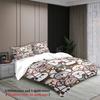 3pcs 100% Polyester Cute Bear Bedding Sets 3D Printed Cartton Animal Pattern Single Twin Queen King Size Duvet Cover Sets