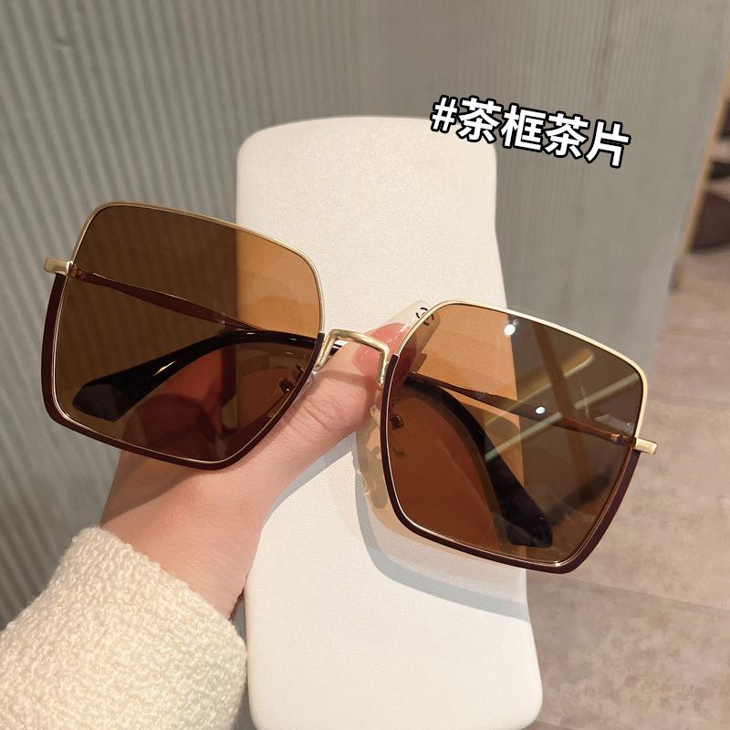 New Style Women Sun Glasses Semi-Rimless Big Size Uv Protection Woman Sunglasses European American Sunglasses Men