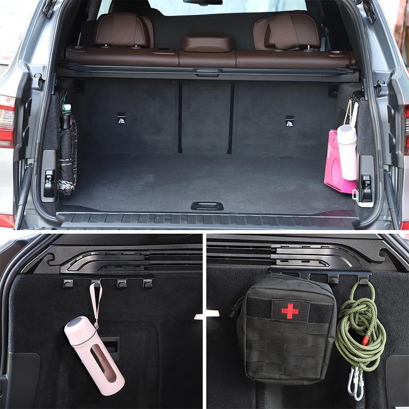 For BMW X5 G05 -2025 ABS Plastic Black Car Trunk Sunshade Slot Hooks Interior Modification Accessories