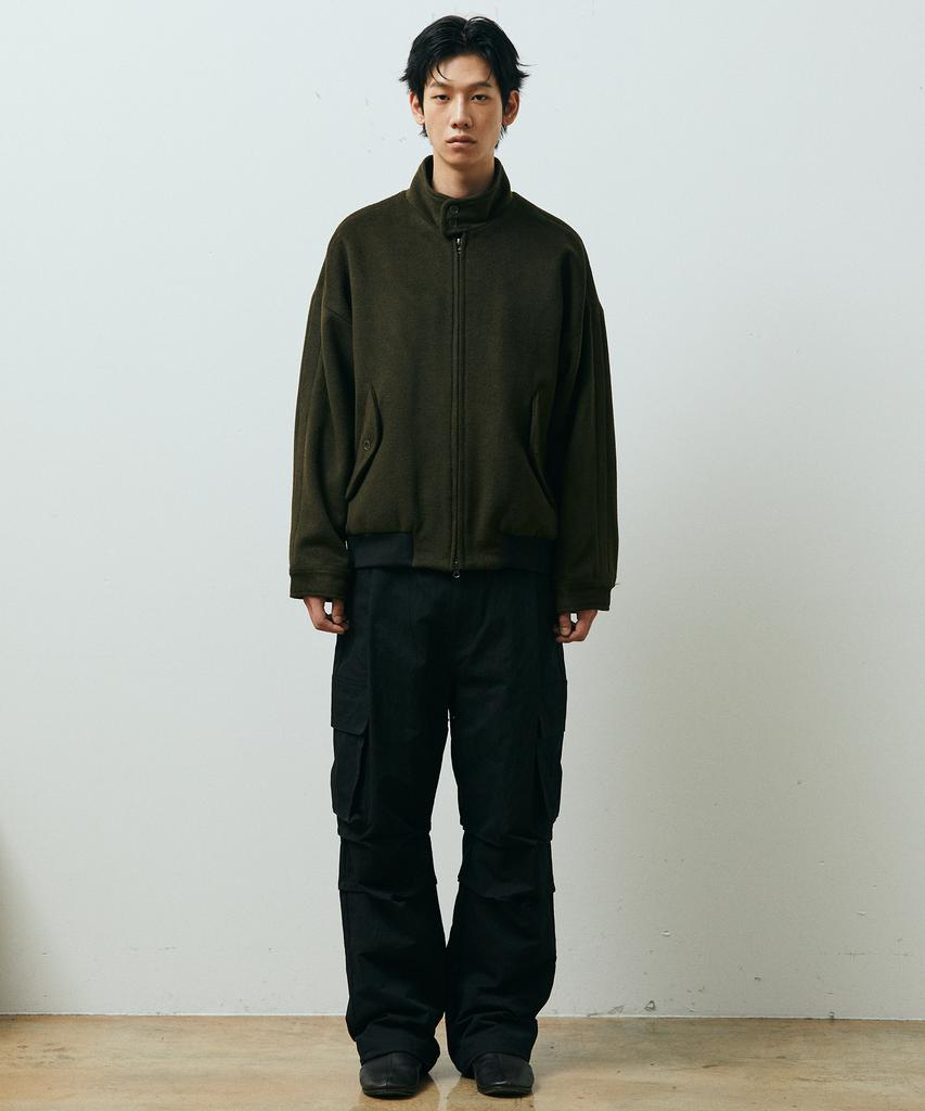 Publicfigure Wool Blend Harrington Jacket_Khaki