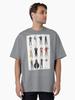 David Bowie Aesthetic Ziggy Stardust Lightning and Cute Retro Music Quotes Sticker Oversized T-Shirt