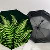 1pc Fern Leaf Automatic Folding Umbrella, Heavy Duty 8 Rib Iron Frame,  Suitable for Travel, Daily Use, Birthday, Decor Gift M0104093