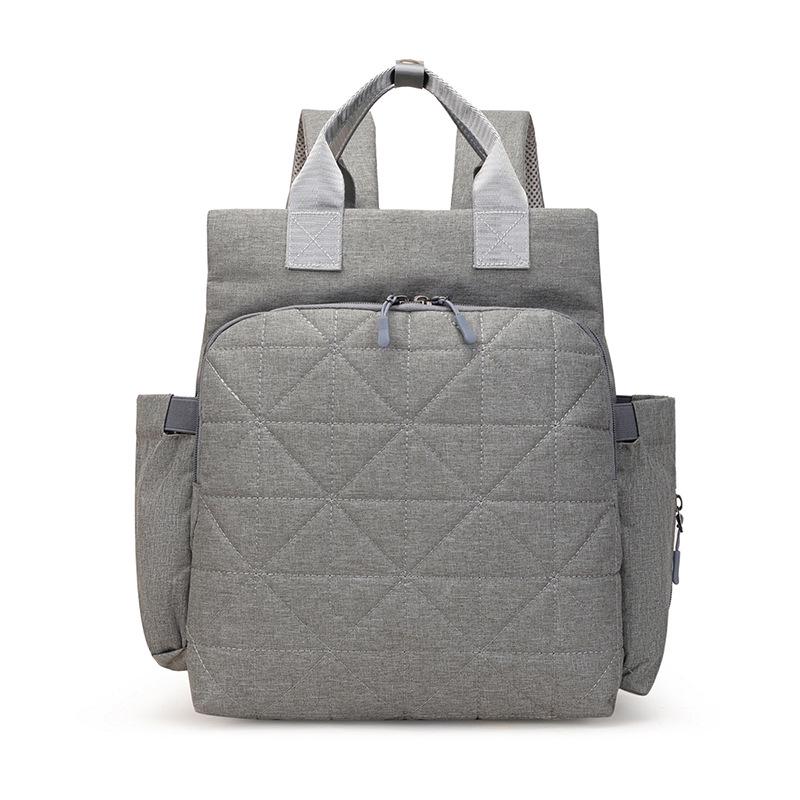 Doppelschulter-Großraum-Einfarbig-Multifunktionale Mama-Tasche mit isolierter Aufbewahrung für Milchflaschen.