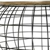 Table d'appoint noir doré aluminium (80 x 80 x 44 cm)