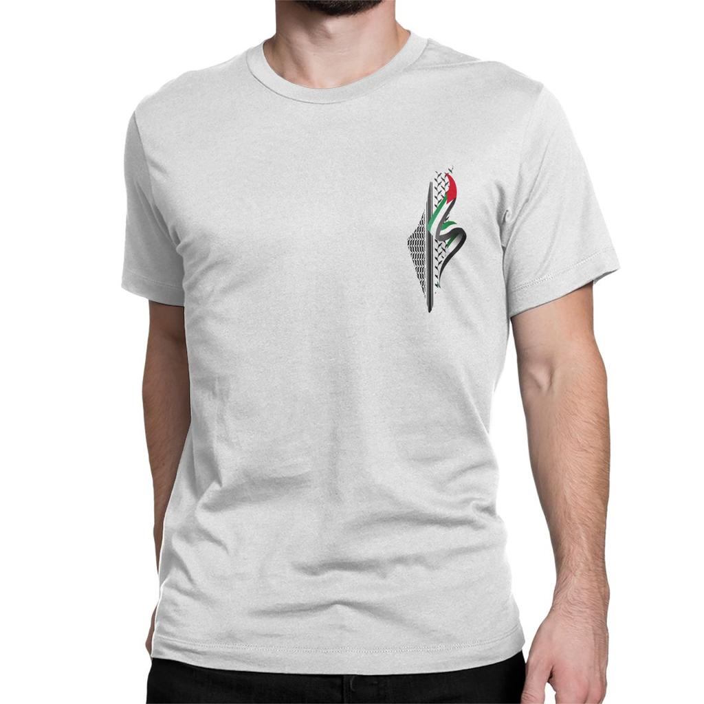 Palestinian Tatreez T-Shirts Men Women Palestines Kufiya Keffiyeh Funny Pure Cotton Tee Shirt Short Sleeve T Shirt Summer Tops