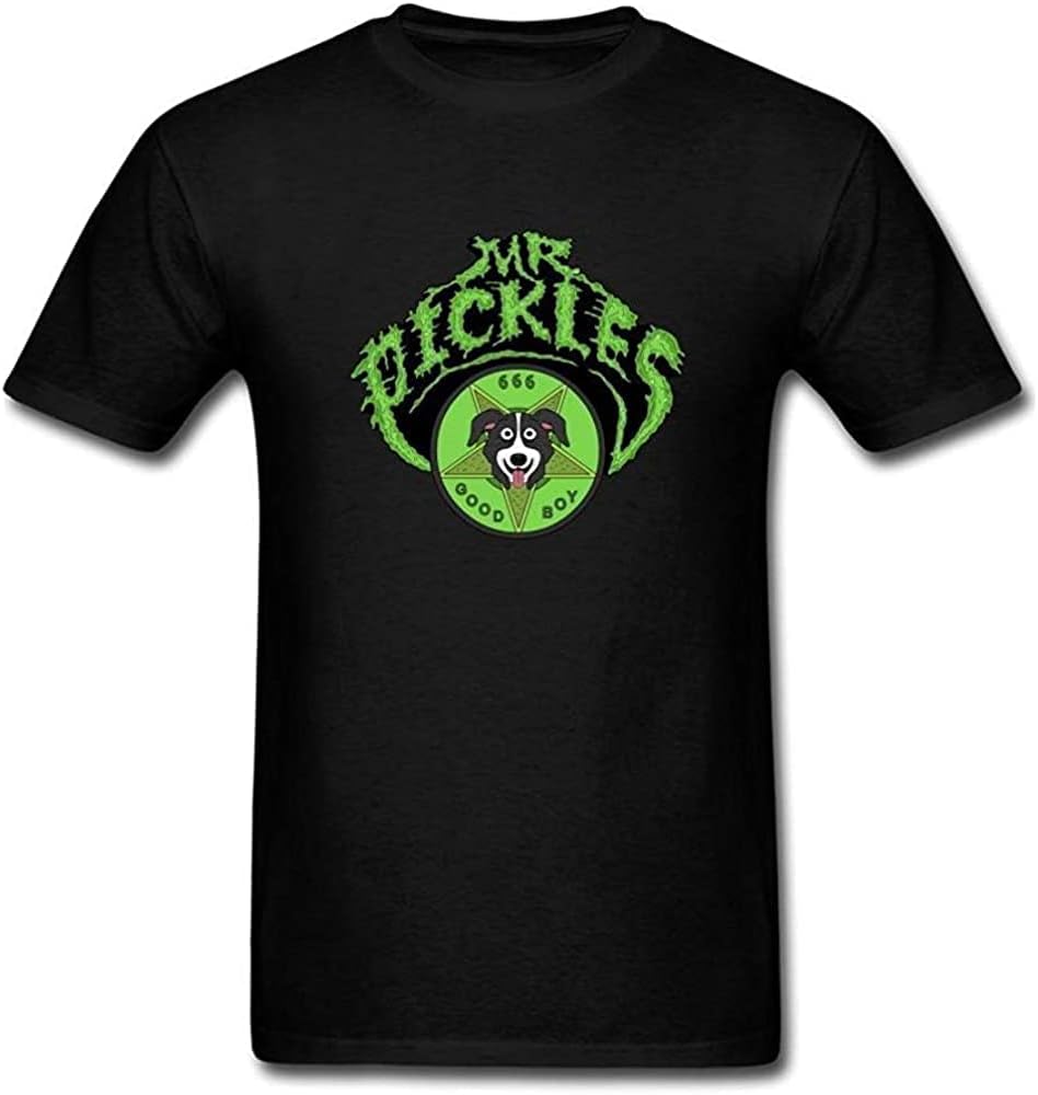 Men s Mr Pickles Theme T Shirt Round Neck 3XL чёрный