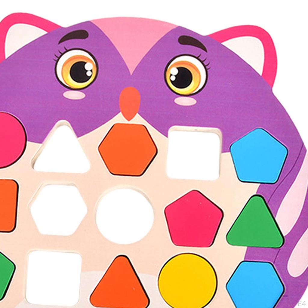Shape Matching Game Geometric Blocks Early Educational Toys Activity Toy Kids Valentines