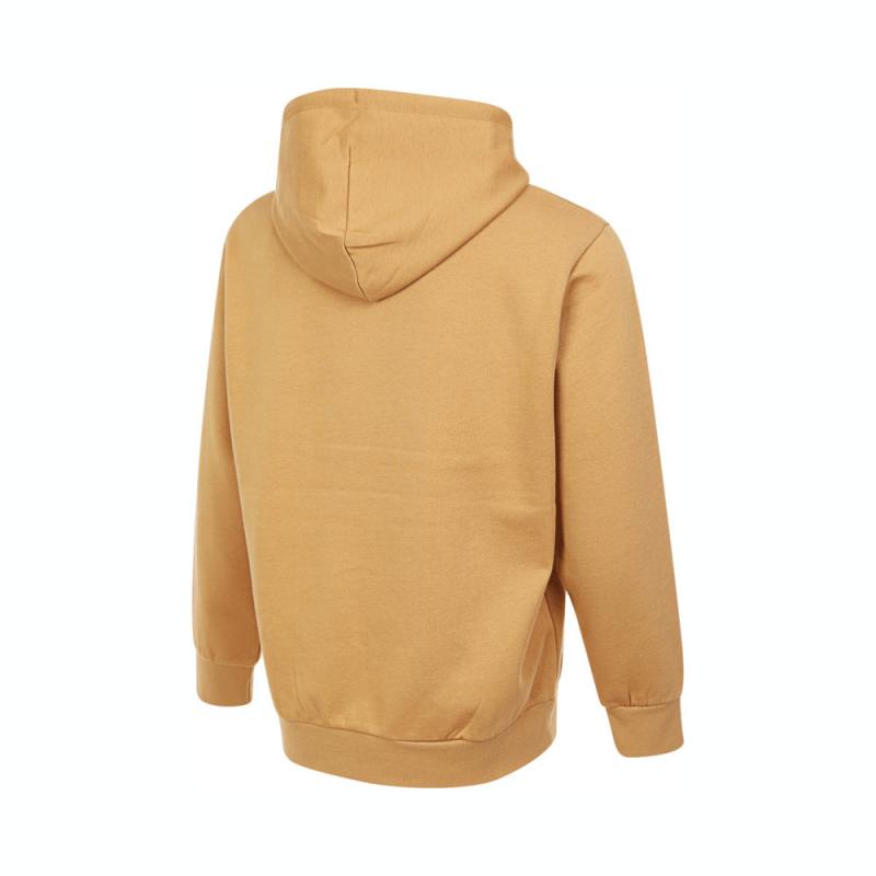 Timberland Woven Badge Life Hooded Pullover Sports Long Sleeve Sweatshirt Unisex Sweatshirt Khaki A41DU-EH3