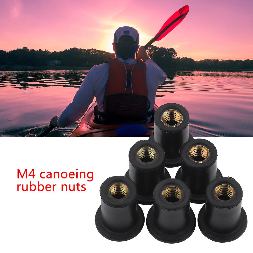 6pc M4  ,     for Motorcycles gummimutter m4 Rubber Well Nuts m5 well nuts Kayak Canoe Boats