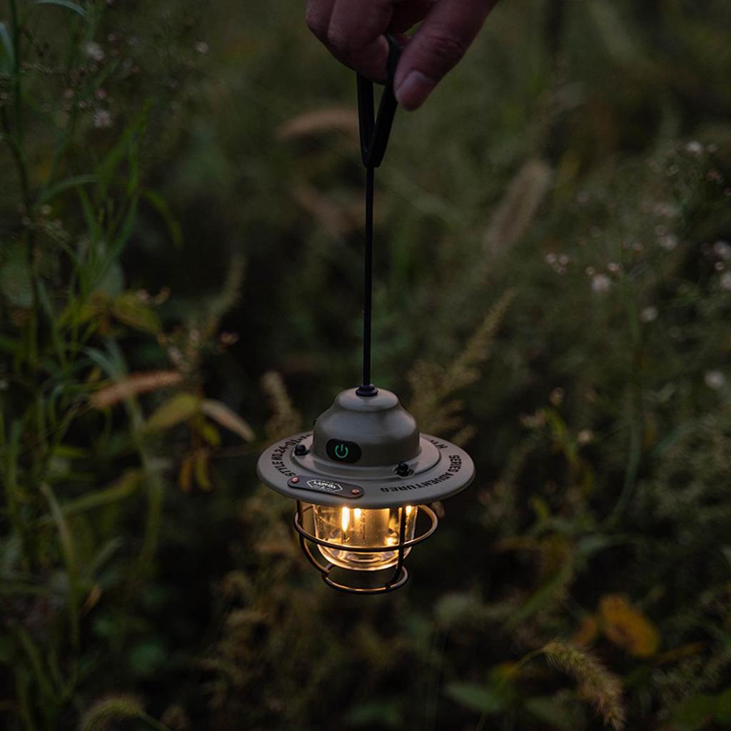 Mini Pinecone Retro Lantern: Ultra-Long Battery Life for Outdoor Camping & Handheld Ambiance Lighting