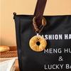 1PC Cute Backpacks Soft Decorative Bread Keychain Durable Sturdy Practical Plush Wallets Delicate Touch Gift
