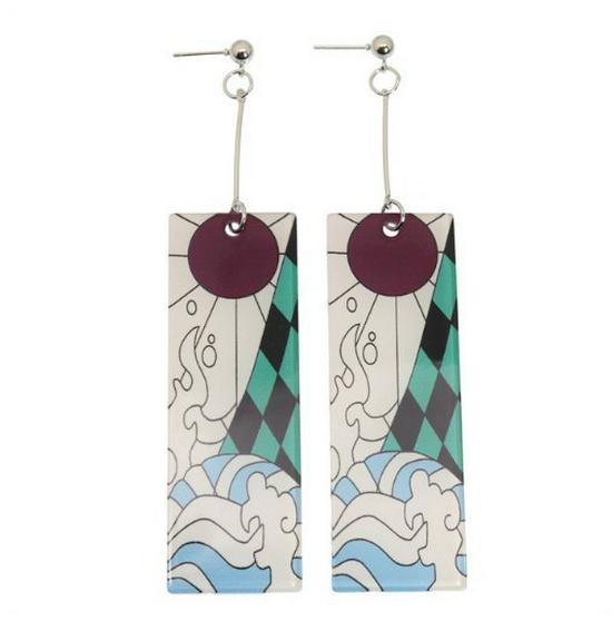 Japanese Style Demon Slayer Mutsuki Haya Female Demon Earrings