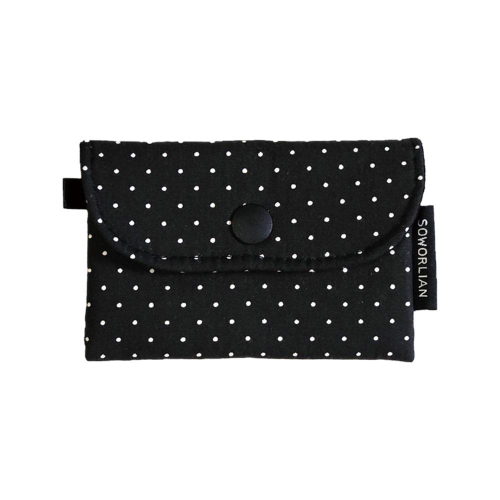 Soworlian Simple Card Wallet_Mini Dot Black