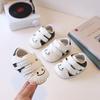 0 One and A Half Year Old Male and Female Infants Toddler Shoes Soft Sole White Shoes Spring and Autumn Beginner Baby Shoes