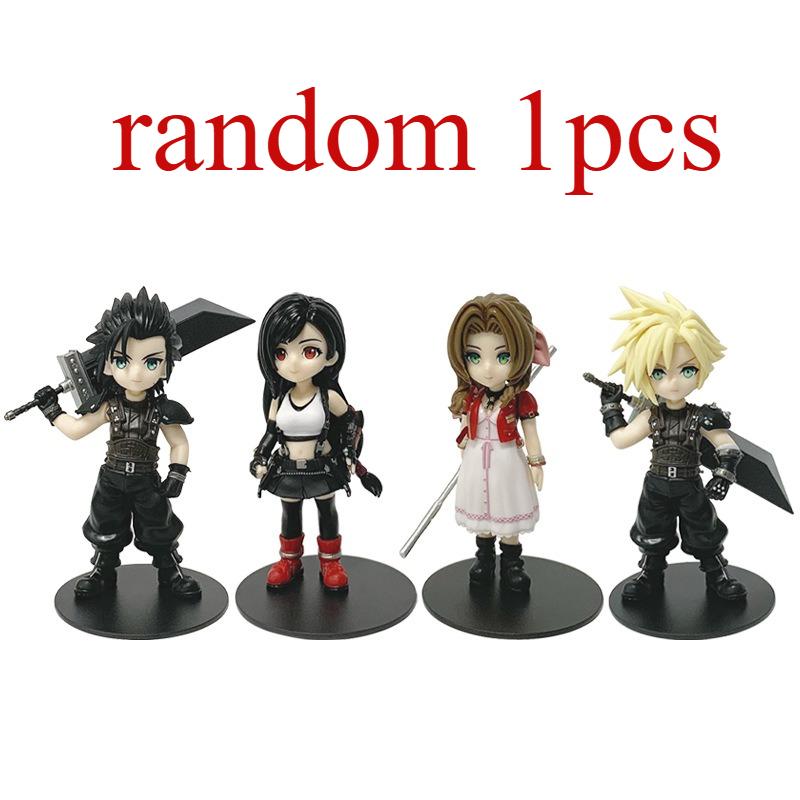 11-12cm Anime Cloud Strife Tifa Lockhart Aerith Gainsborough Zack·Fair Figure Model PVC Toy Desktop Collection Accessories Gift
