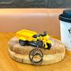 Simulation Pull Back Classic Tricycle Keychain Pendant Fun Decompression Kids Toy Bag Pendant Inertia Driving Tricycle Boy Gift