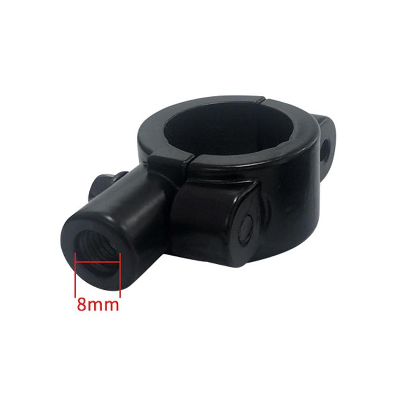 Motorcycle Rearview Handlebar Mirror Mount Holder Adapter Clamp Base 8mm 10mm 7/8" Black Aluminum Universal Motorcycle Tool.