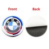For BMW M E46 E90 E60 4Pcs Classic Blue White Car Wheel Center Hub Cap Sticker Emblem Badge Decal For BMW E46 E90 F10 F30 G20 50th Anniversary CX9