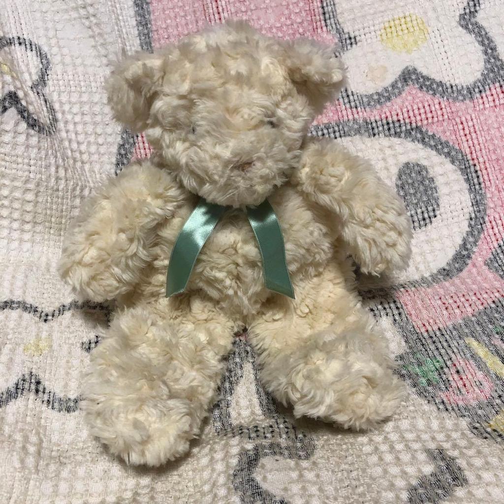 [USED] Showa Retro Pajama Pocket Teddy Bear Plush Toy (Used)