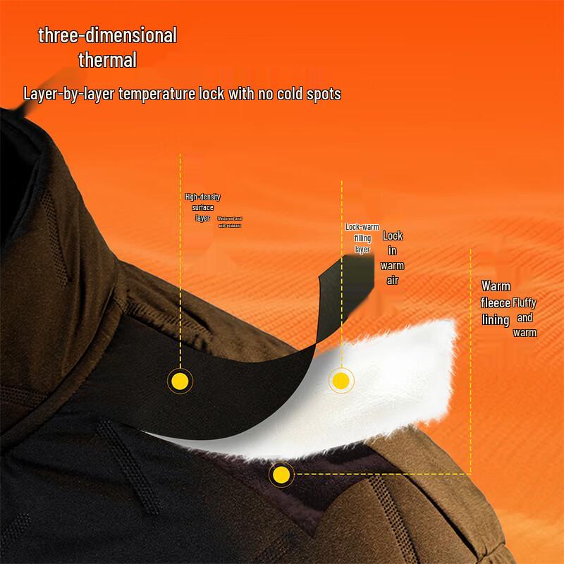 Baleno Men's Winter Stand-Collar Cotton Jacket