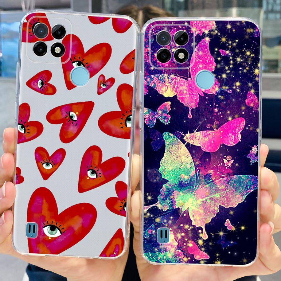 For Realme C21Y Case Realme C21 Phone Case 2023 New Printed Soft Back Cover For Realme C25 C25S C25Y RealmeC21Y Shockproof Coque