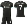 2024-25 Liverpool Auswärtstrikot #11 Salah #4 Van Dijk #7 Wirtz Fußballtrikots