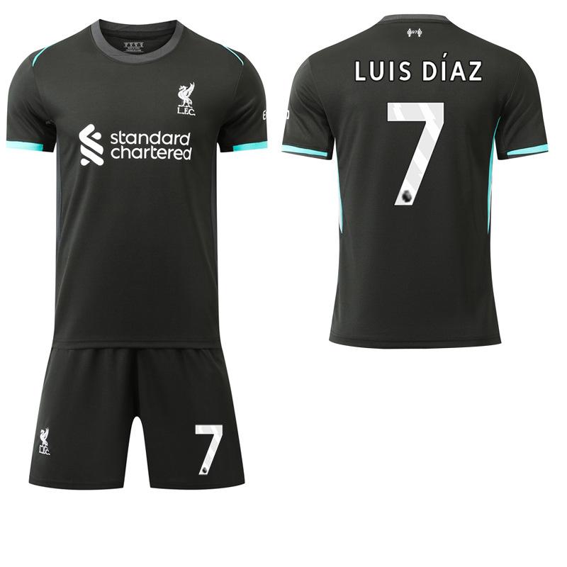 

2024-25 Ливерпуль выездная футболка №11 Салах №4 Ван Дейк №7 Вирц Футбольные футболки 24