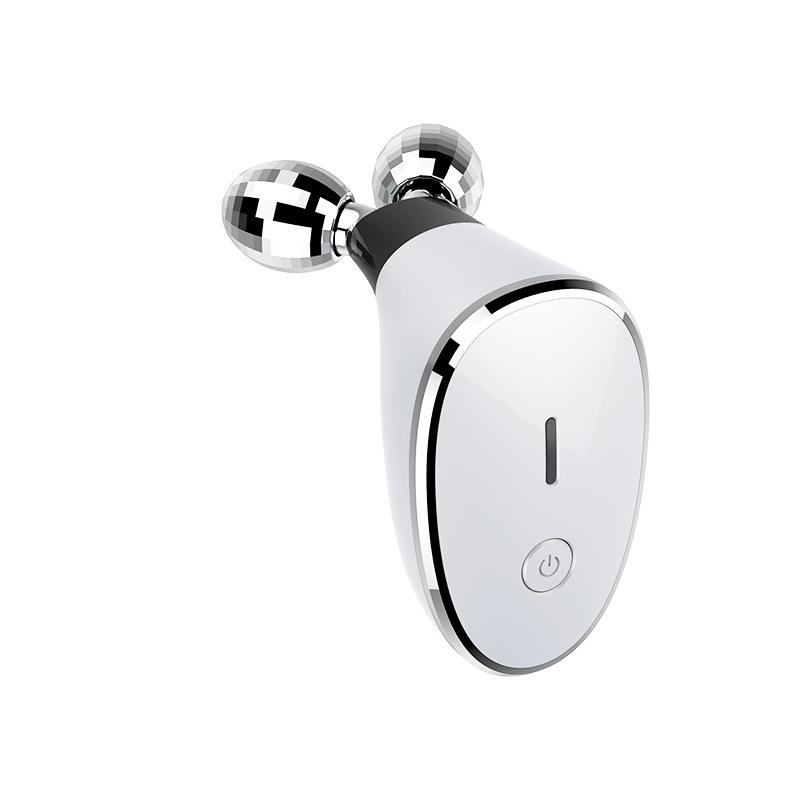 Электрический Двойной Шариковый Ролик EMS Beauty Instrument для Лица Домашний Введение Микротока Омоложение Шеи V-образный Массажер для Лица