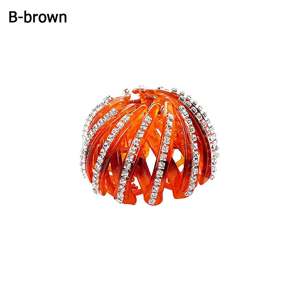 Vintage Bird Nest Expanding Girls Headwear Tail Hair Bun Holder HairPins Clips Claw