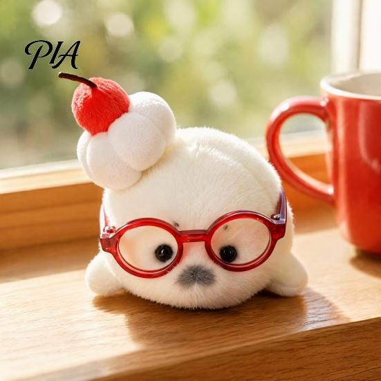 Decorative Car Accessory Cute Baby Seal Plush Keychain, Soft Fluffy White Mini Bag Stuffed Toy Charm, Ocean Animal Key Ring for Backpack Purse