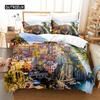 City Night Scene Bedding Set Duvet Cover Sets 3d Bedding Digital Printing Bed Linen Queen Size Bedding Set Fashion Design