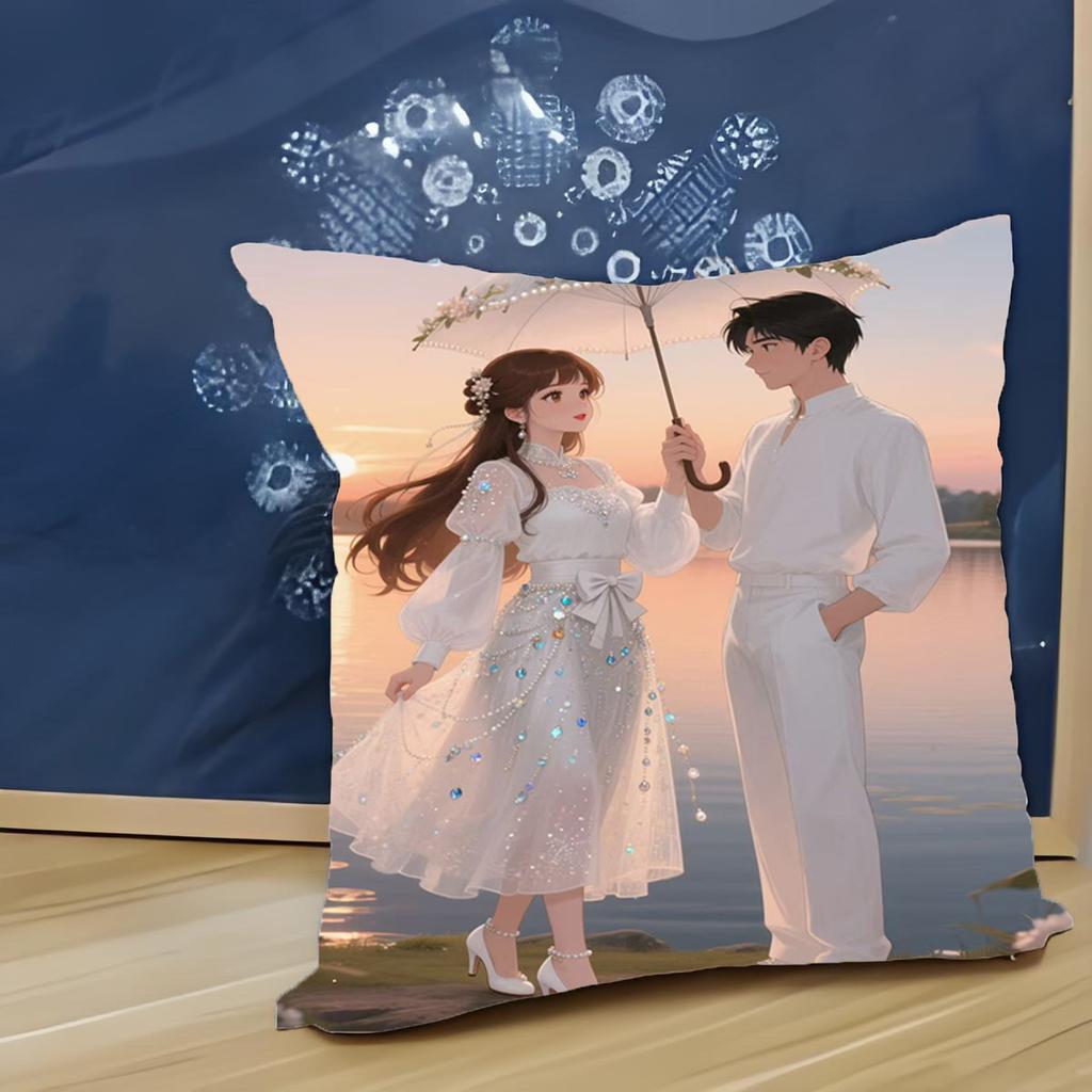 Paarkissen, Liebendes Mädchenherz, Auto-Nickerchen-Sofa-Kissen, Beidseitiger chinesischer Valentinstag, Geburtstagsgeschenk für Männer und Frauen