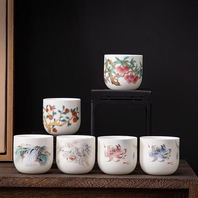 Speckstein Jade Teetasse Keramik Kung Fu Kleine Teetasse Einzelne Tasse Meistertasse Teeset Teetasse Set Teeschale Tee Hochweißes Porzellan