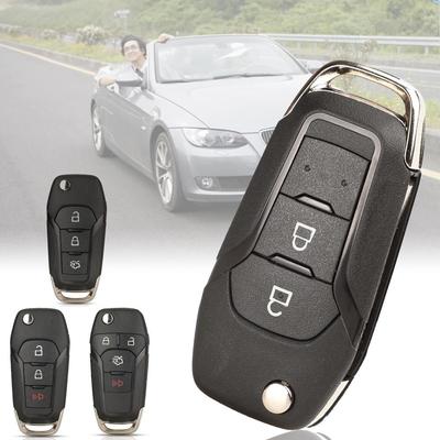 HU101 Blade Car Key Shell Flip Folding Car Key Case for Ford Focus Mk2 Mk7 F-150 Explorer Ranger