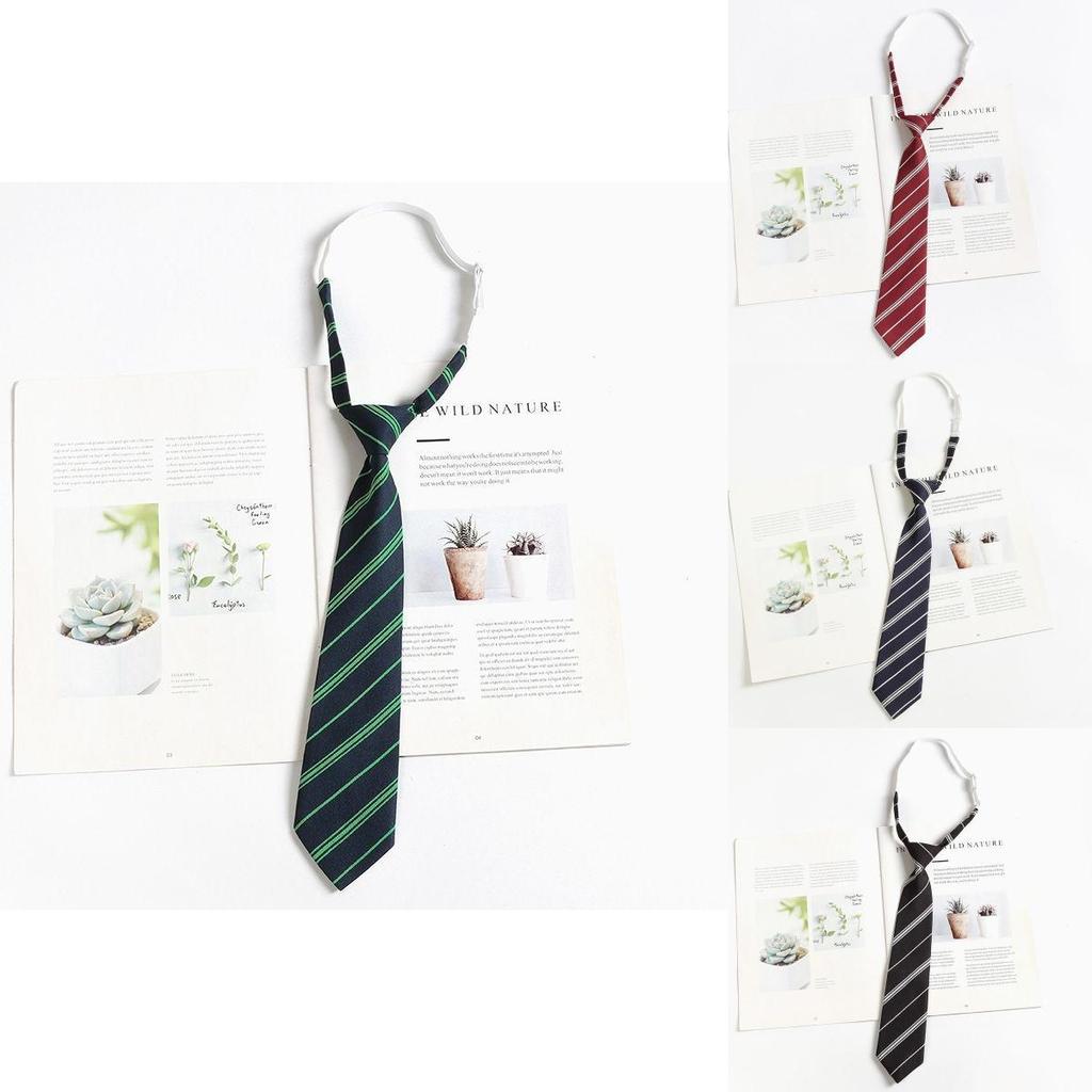 Childrens Adults Tie With Striped Linen Material For Casual School Wear
