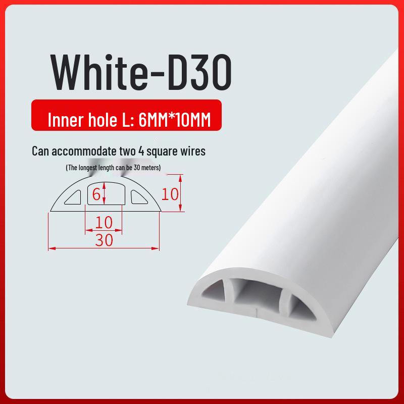 PVC Soft Wire Duct - Self-Adhesive, Durable, Invisible Cable Management Channel