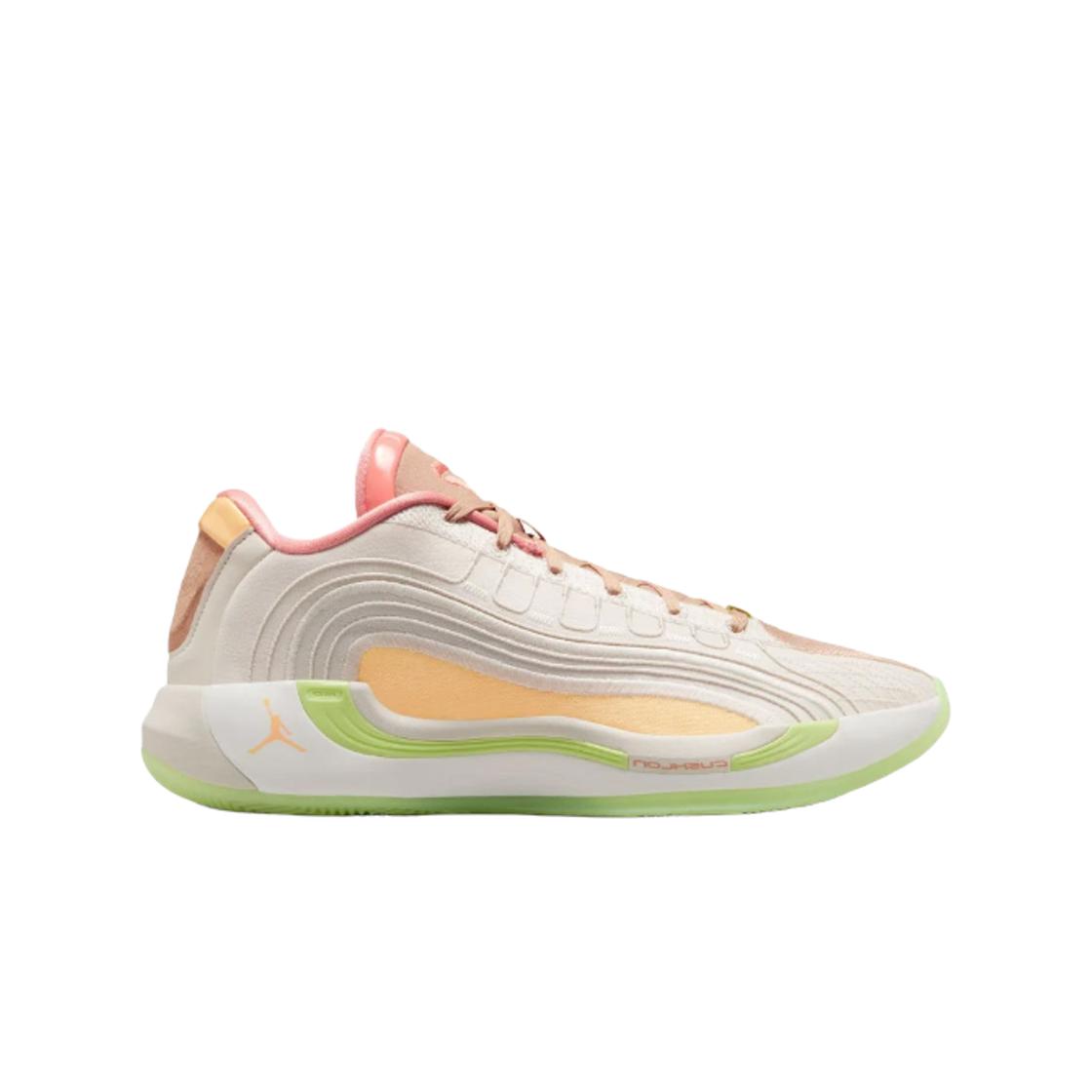 Air Jordan Luka 4 PF Light Orewood Tangerine Tint Herren Sneaker Creme Hell-Eichenholzbraun Hanf IO0198-100 40