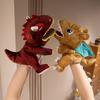 Interactive Dinosaur Hand Puppet Interactive Moving Mouth Plush Toy Educational Storytelling Prop for Kids