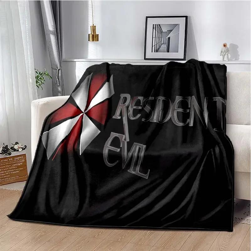 D Resident Evil Gamer Blanket Soft Cozy Throw for Living Room Bedroom Travel Perfect Child Birthday Gift