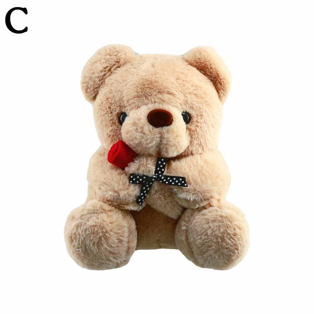

Kawaii Teddy Bear with Roses Plush Toy Soft Bear Stuffed Doll Romantic Gift for Lover Valentine s Day Gifts Hug Rose Bear 11cm-30cm
