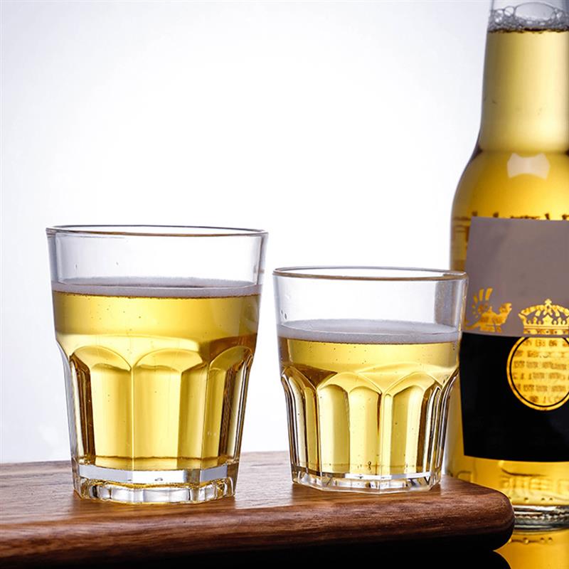 6 Pcs Clear Acrylic Wine Cup Unbreakable Whiskey Cups Spirits Tumblers Beer Mugs Glasses Cocktail Drinkware Bar Accessories 35ml