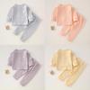 Baby Cotton Autumn Long Sleeve And Pants Set With Antibacterial Fabric For Toddler Warmth