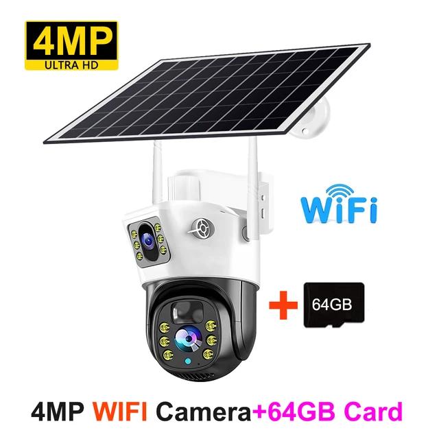 4MP/8MP HD WiFi Outdoor Wireless PTZ Solar IP Eingebauter Akku Videoüberwachungskamera V380 Pro Wasserdichte Kamera