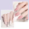 Biutee Poly Nail Gel Set with LED Light, 8 Colors, Nail Lengthening, Gel Nails for Home and Salon Use (3 Colors)