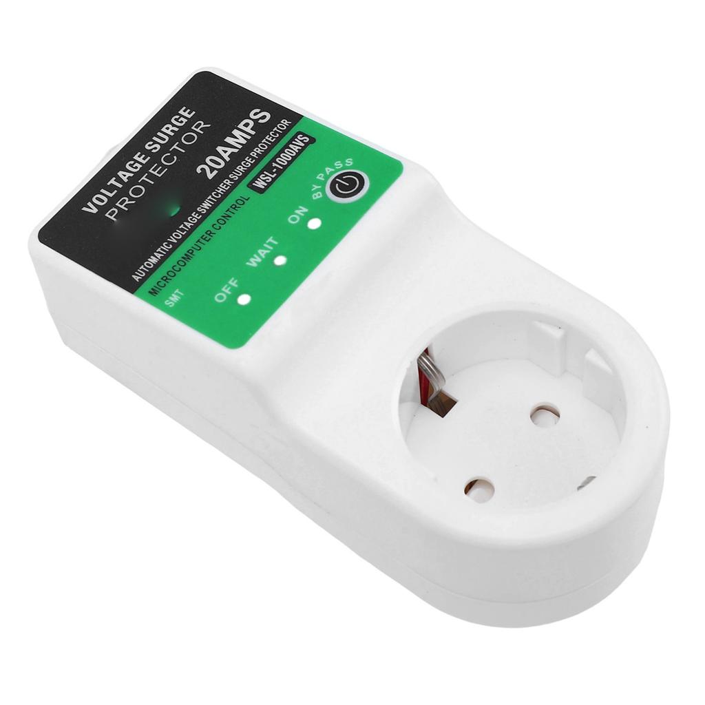 Voltage Protector Outlet 20A Undervoltage Overvoltage Guard Surge Protector with Indicator Light for Home Appliance EU