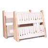 Practical Sturdy Solid Wood Necklace Bracelet Holder Vertical Jewelry Storage Rack for Artistics Craft Supplies