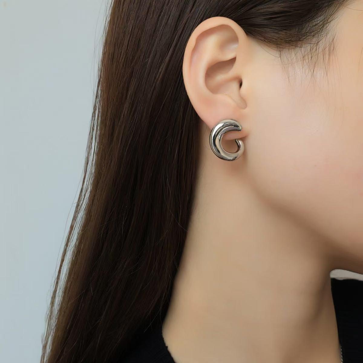 Элегантные европейские и американские минималистичные серьги-каффы – Шикарные, роскошные и универсальные для женщин