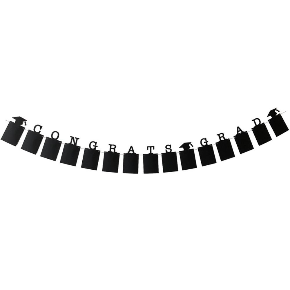 12. Klasse Herzlichen Glückwunsch Absolvent Banner Feiern Fotorahmen Hängeflagge Universitätsabschluss