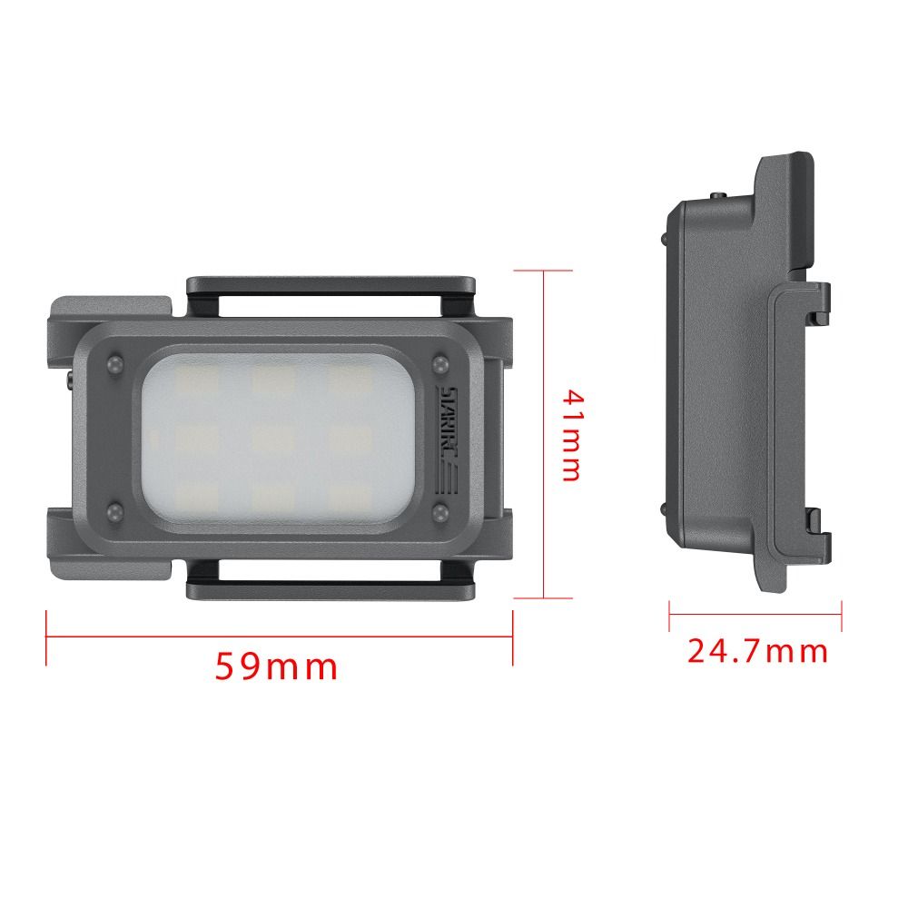 2-IN-1 LED Landing Gear Lightweight Rechargeable Night Flight Light with Flash LED Luminous Landing Gear for DJI NEO 2